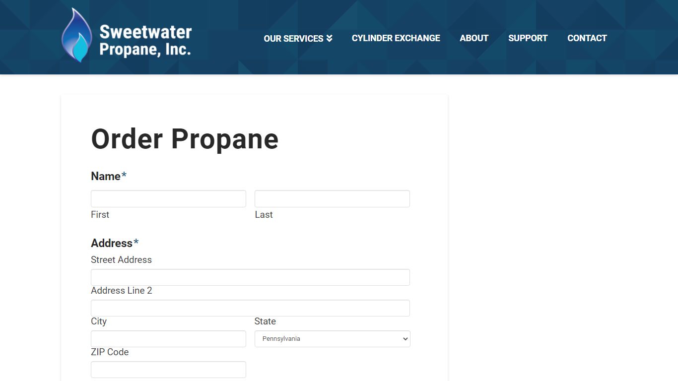 Order Propane - Sweet Water Propane